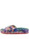 Sophia Webster pre-owned floral-print sandals - Blue