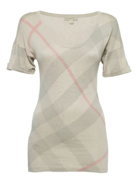 Burberry Pre-Owned checked T-shirt
