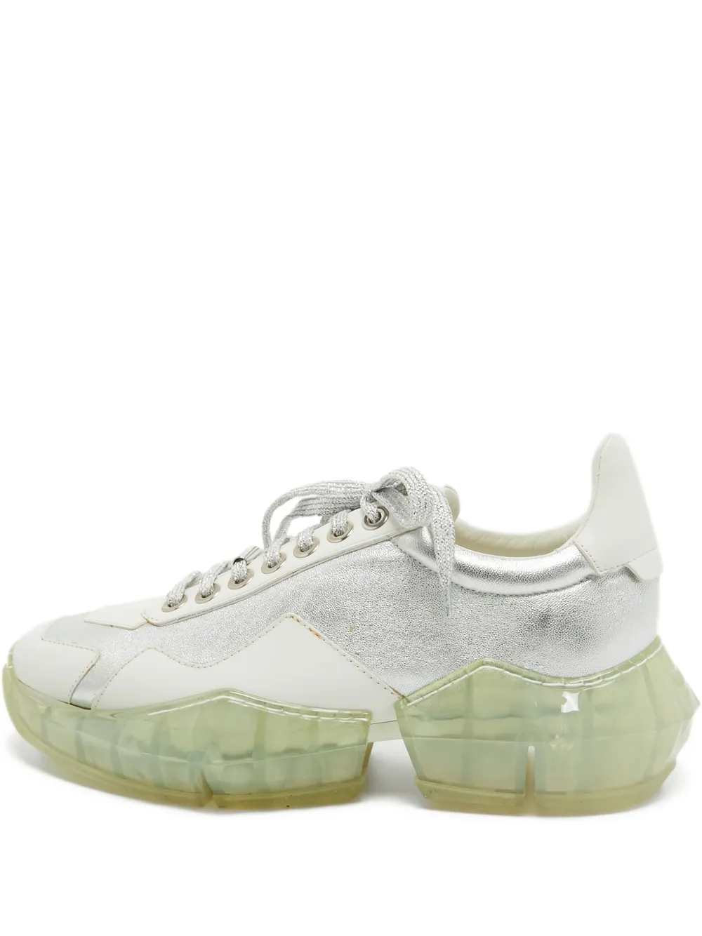 Jimmy Choo Pre-Owned baskets à semelle translucide | blanc | Image 1