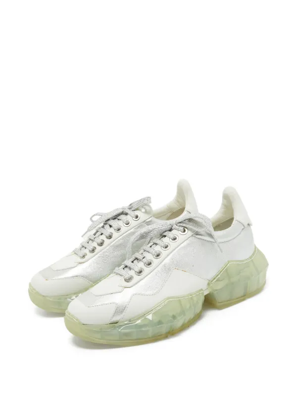 Jimmy Choo Pre-Owned クリアソール スニーカー | ホワイト | FARFETCH JP