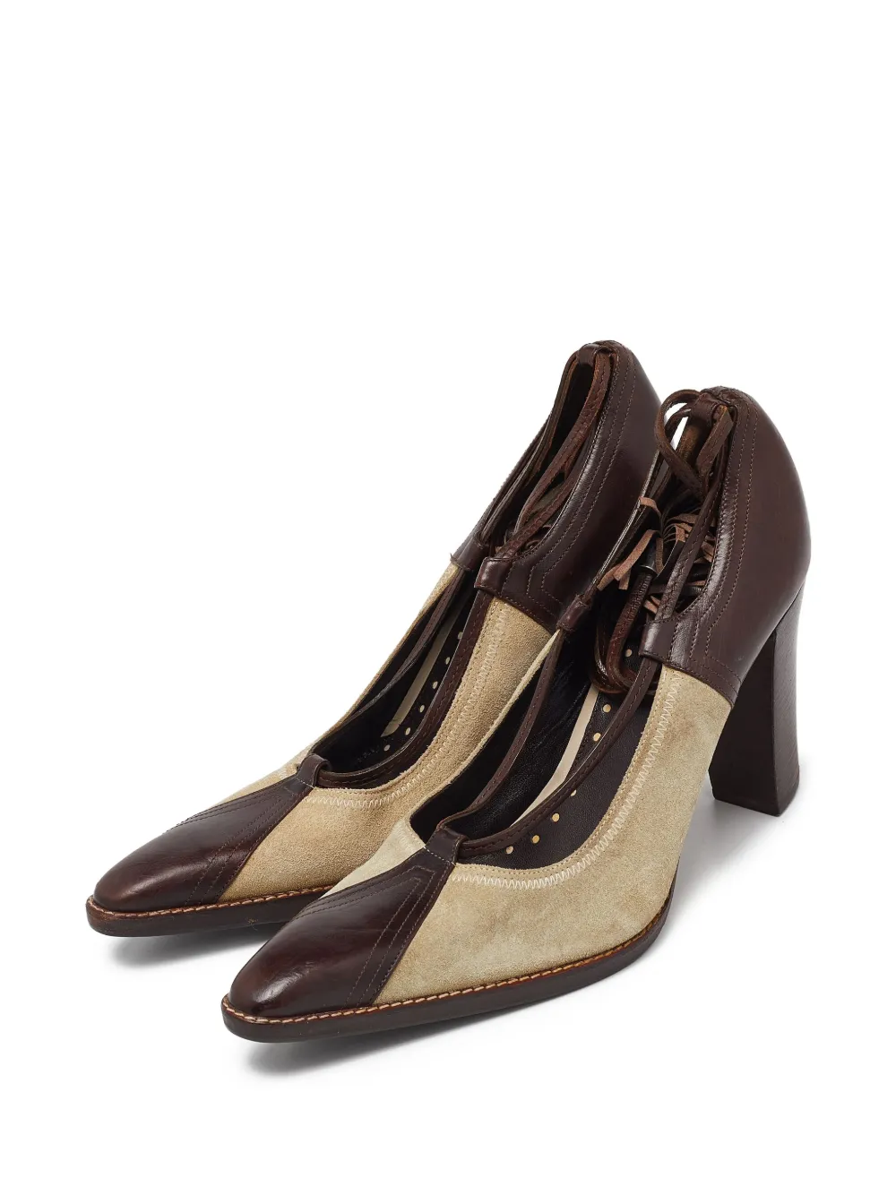 Saint Laurent Pre-Owned Leren pumps - Bruin