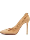 Charlotte Olympia pre-owned 120mm fringe-embellished stiletto pumps - Neutrals