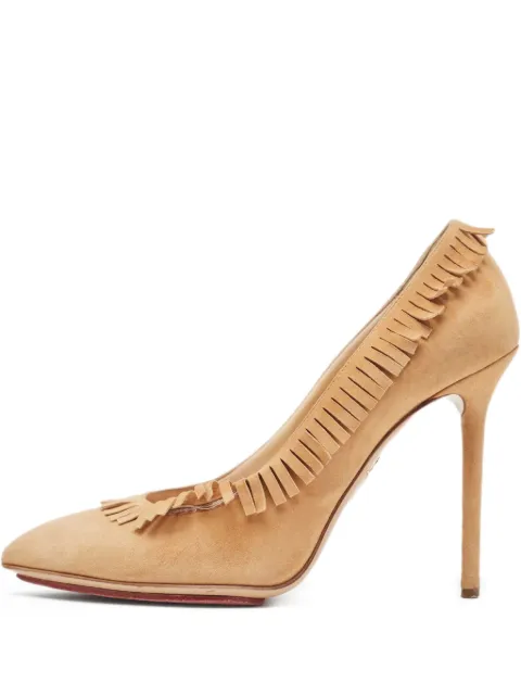 Charlotte Olympia pre-owned 120mm fringe-embellished stiletto pumps