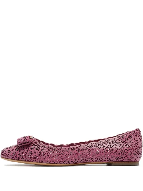 Ferragamo Pre-Owned Vara ballet flats