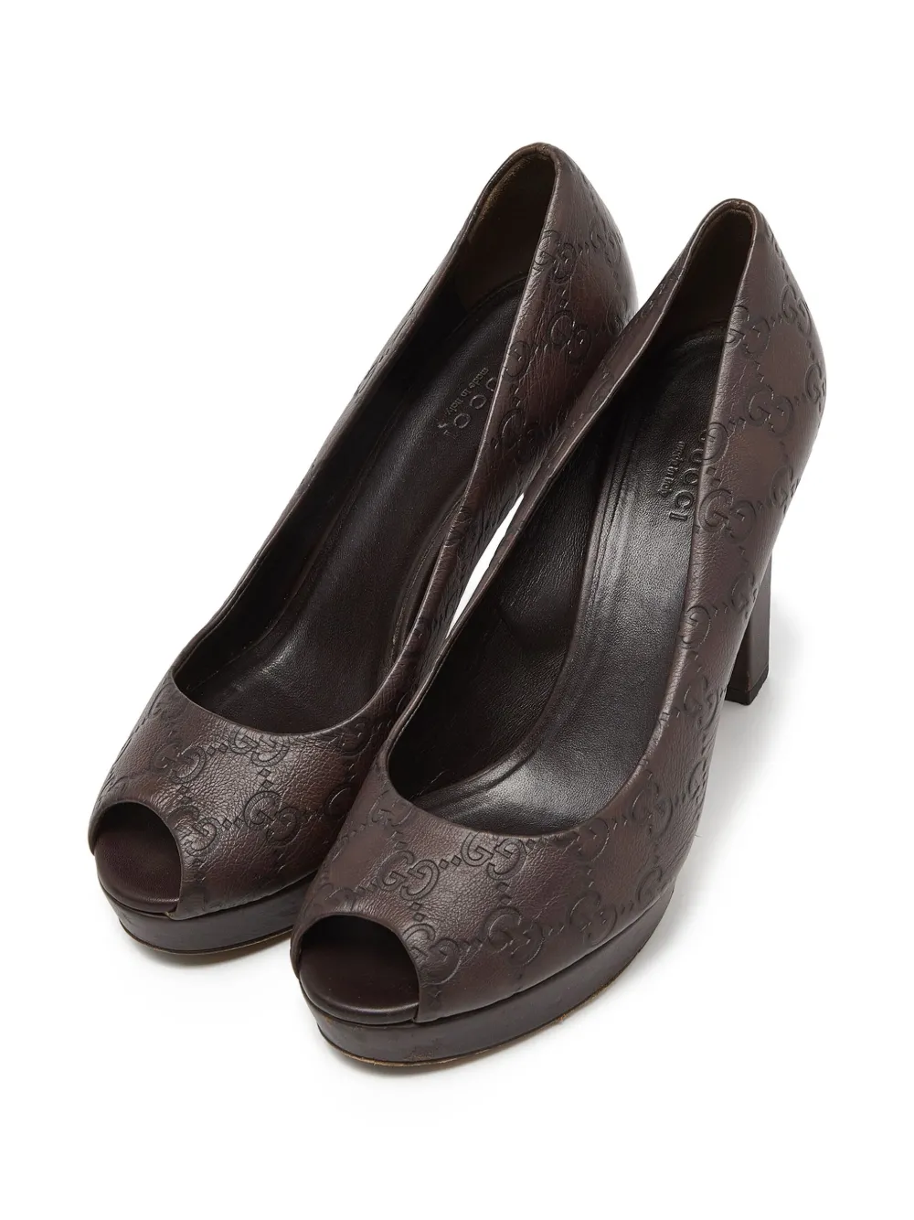 Gucci Pre-Owned 100 mm Guccissima pumps - Bruin