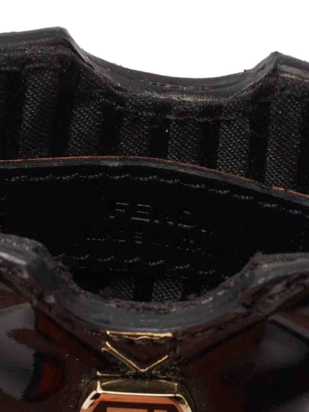 Pre-owned Fendi Ff-embossed Phone Cover