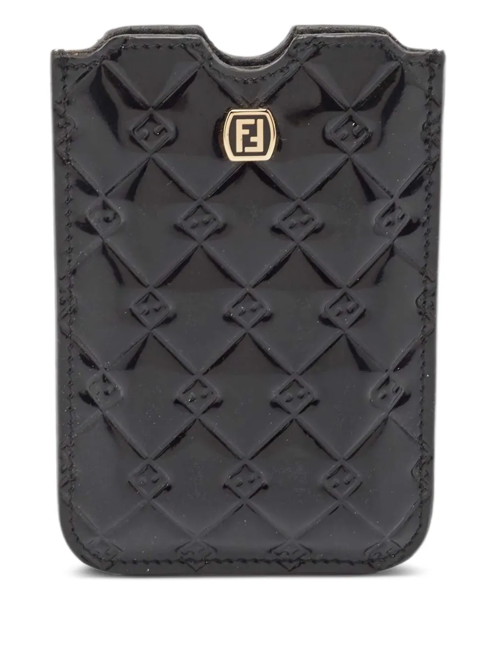 Fendi Pre-Owned funda para celular con logo FF en relieve | negro | Image 1