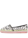 Sophia Webster pre-owned printed flat espadrilles - White