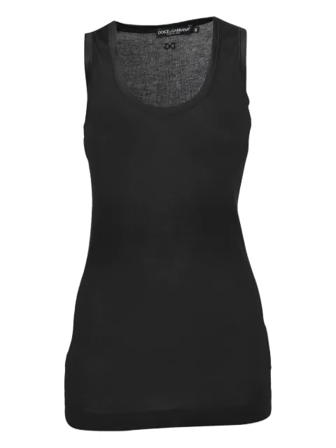 Dolce & Gabbana Pre-Owned ribbed cotton top