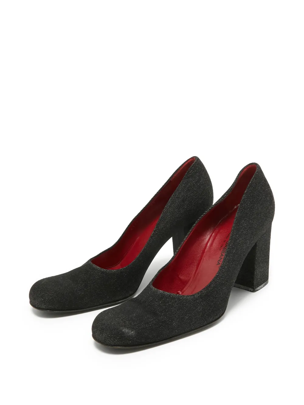 Dolce & Gabbana Pre-Owned 95mm leather block-heel pumps | Image 2