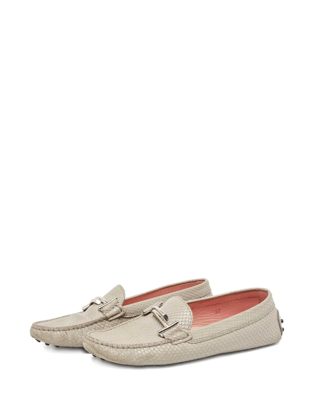 Tod's Vintage Leren loafers - Grijs
