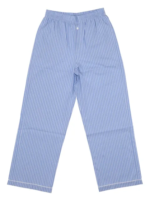 LA ROSE striped wide-leg trousers
