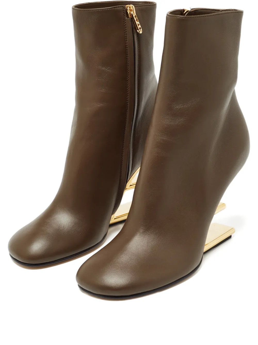 Fendi Pre-Owned 90mm leather boots | Brown | Image 1