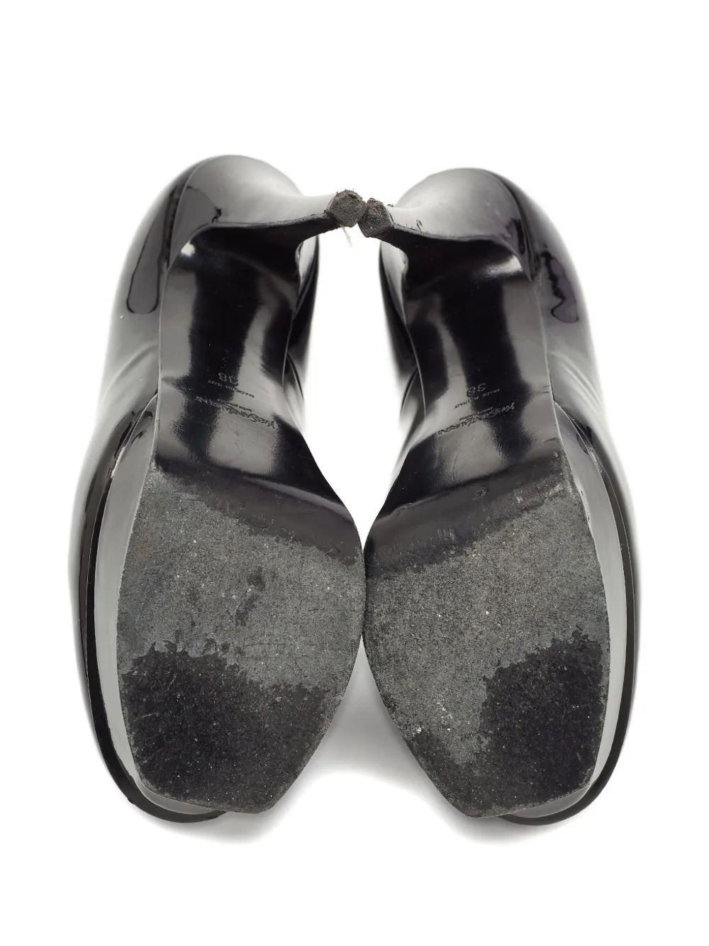 Pre-owned Saint Laurent 2024 140mm Leather Pumps