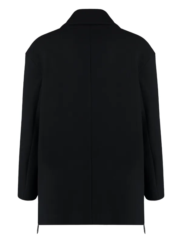 Giorgio Armani ノッチドラペル ダブルコート | ブラック | FARFETCH JP