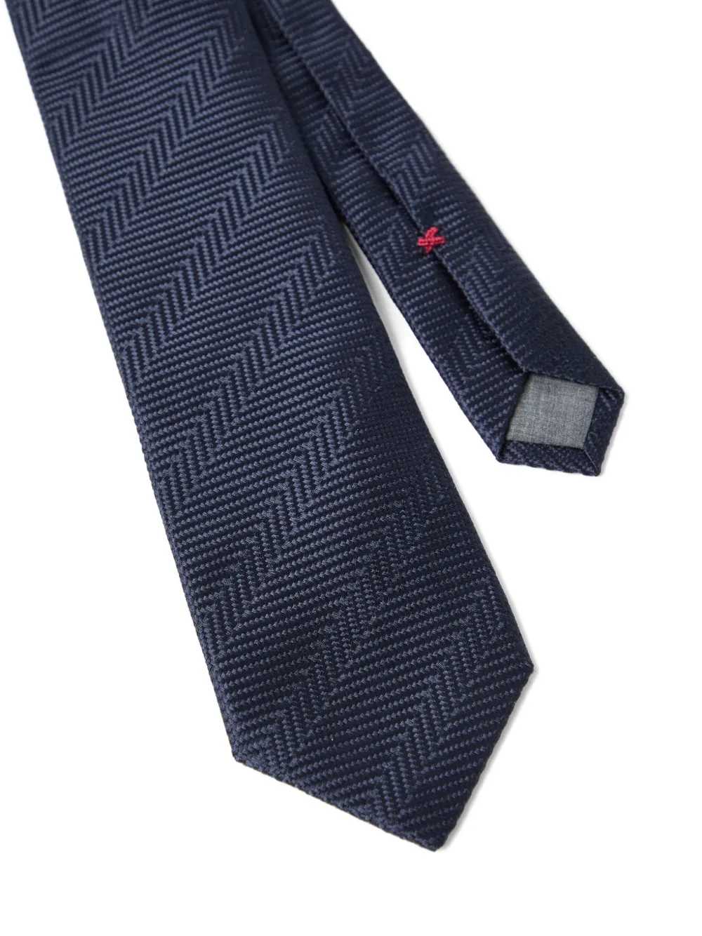 Brunello Cucinelli cravate à motif de chevrons | Image 2