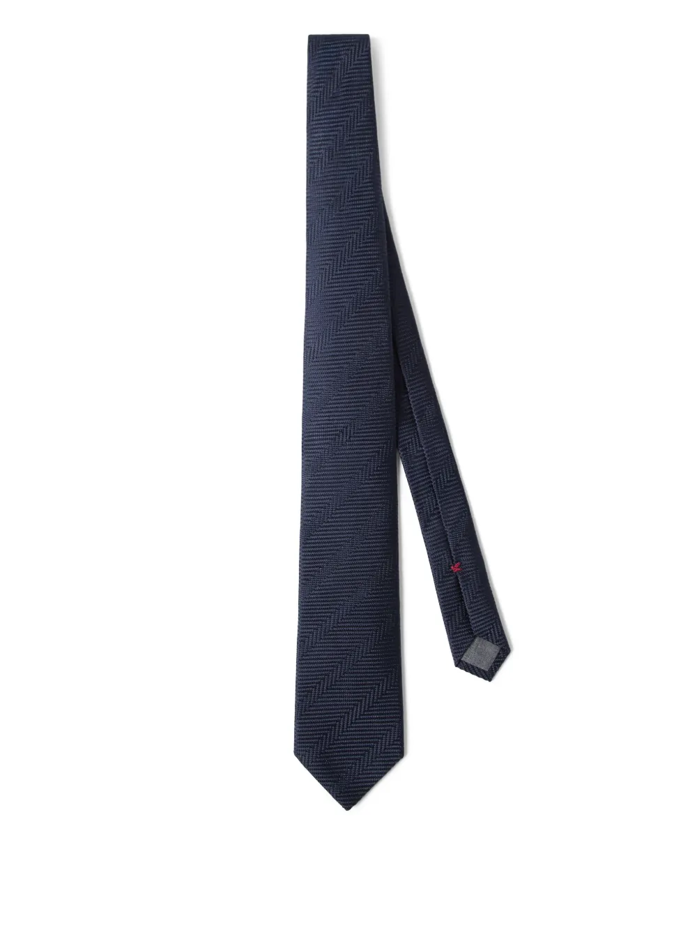 Brunello Cucinelli cravate à motif de chevrons | bleu | Image 1
