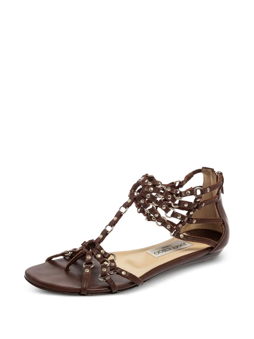 Jimmy Choo Pre-Owned leather flat sandals | Image 2