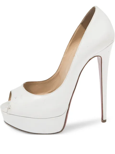 Christian Louboutin Pre-Owned 140mm Lady peep-toe platform pumps