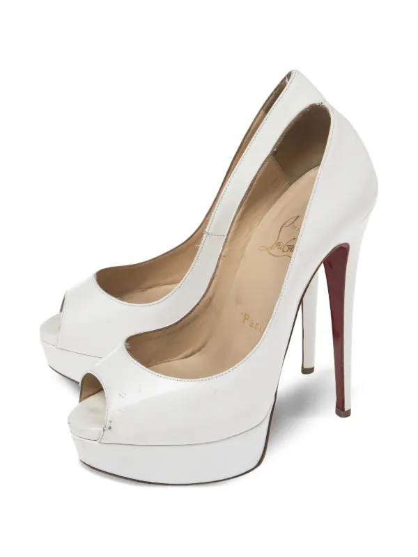 Christian louboutin ladypeep 15cmヒール CHRISTIAN LOUBOUTIN Lady Peep 150 Sling Patent Heels 39 Very
