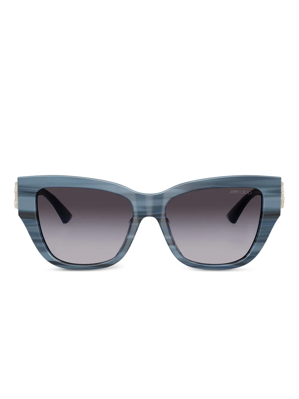 Jimmy Choo Eyewear Occhiali da sole con decorazione - Blu