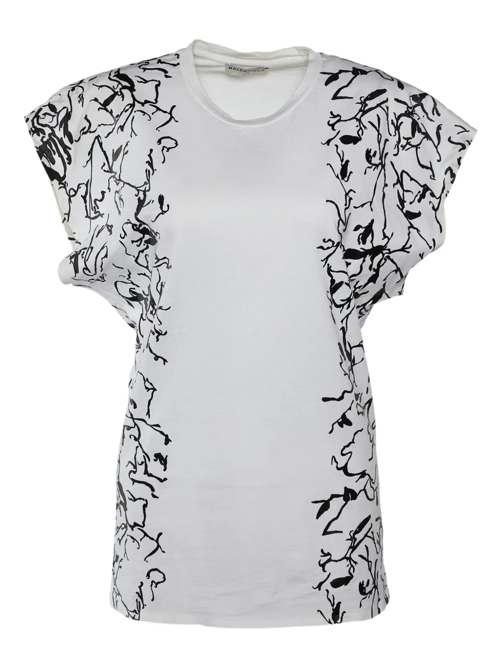 abstract-print T-shirt