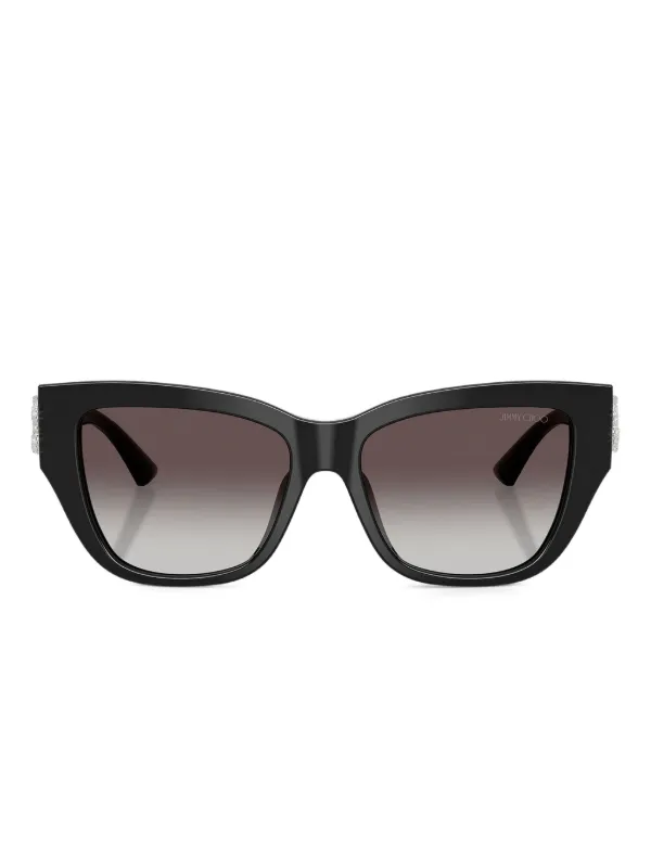 Jimmy Choo Eyewear ビジュートリム キャットアイ サングラス 
