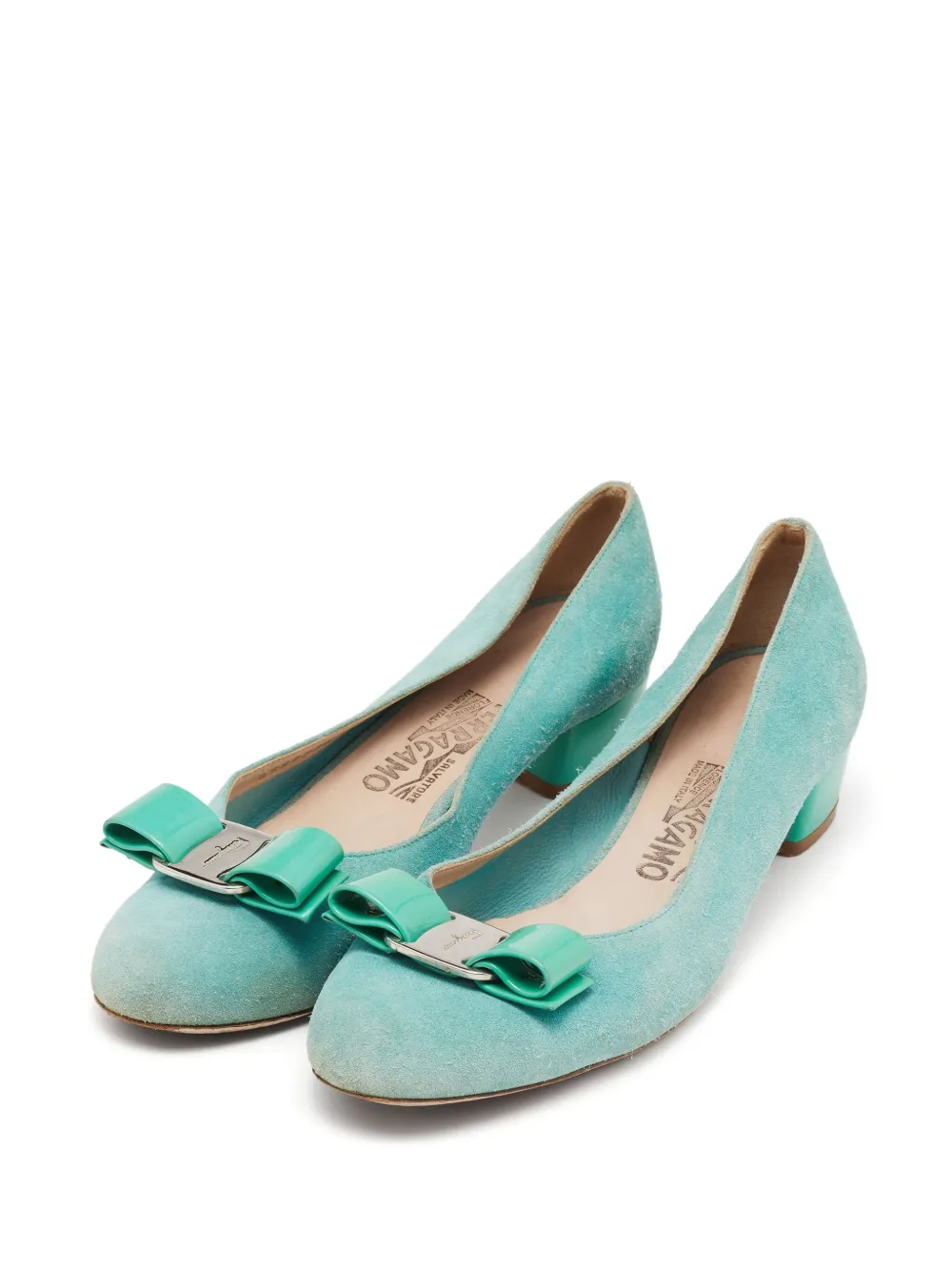 Ferragamo Pre-Owned Vara-bow block-heel pumps | Image 2