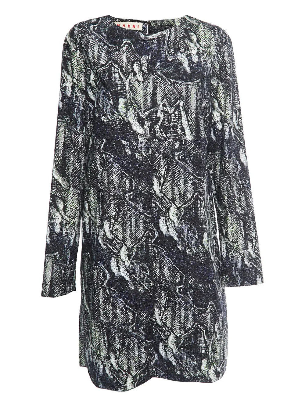 Marni Pre-Owned Abito corto con stampa - Nero