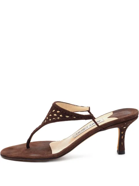 Jimmy Choo Pre-Owned 65mm cut-out details sandals