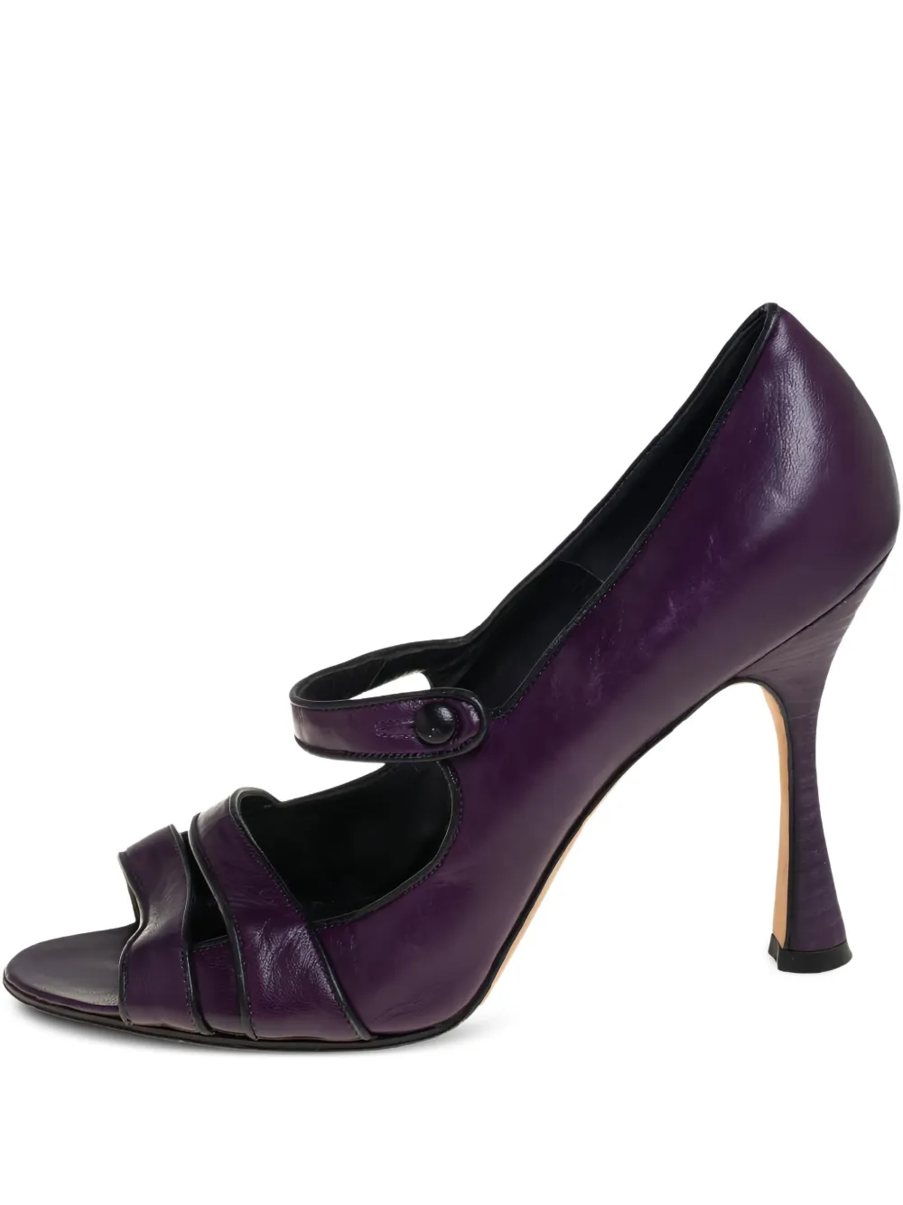 Manolo Blahnik escarpins pre-owned 100 mm à bride | violet | Image 1