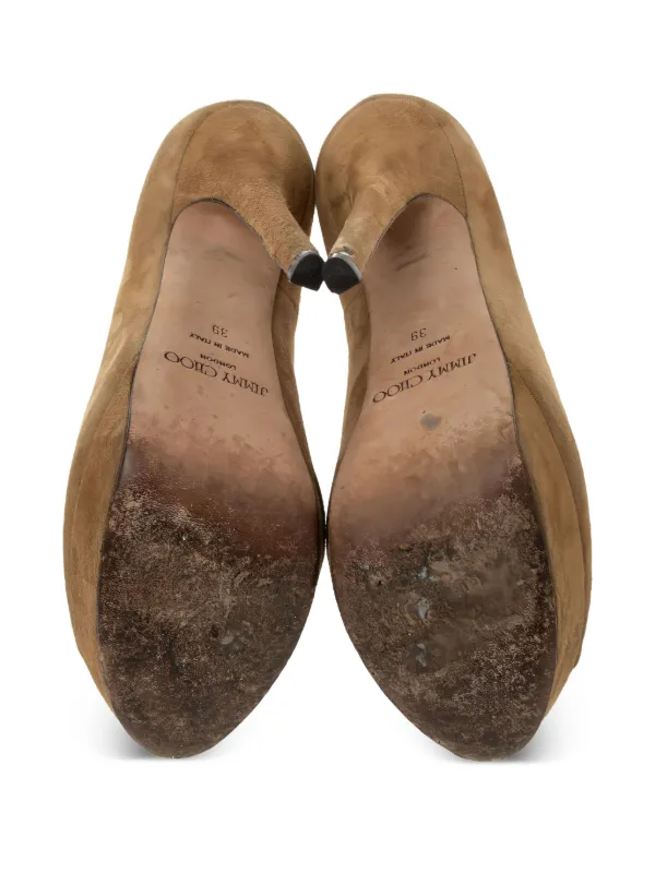 Jimmy Choo Pre-Owned Dahlia 150mm パンプス | ブラウン | FARFETCH JP