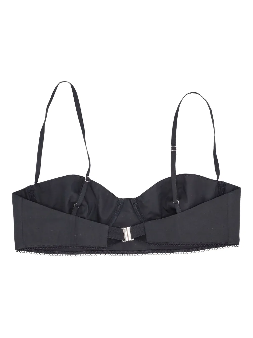 LA ROSE Katoenen bralette Zwart