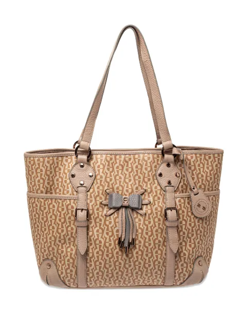 Aigner Vintage canvas tote bag