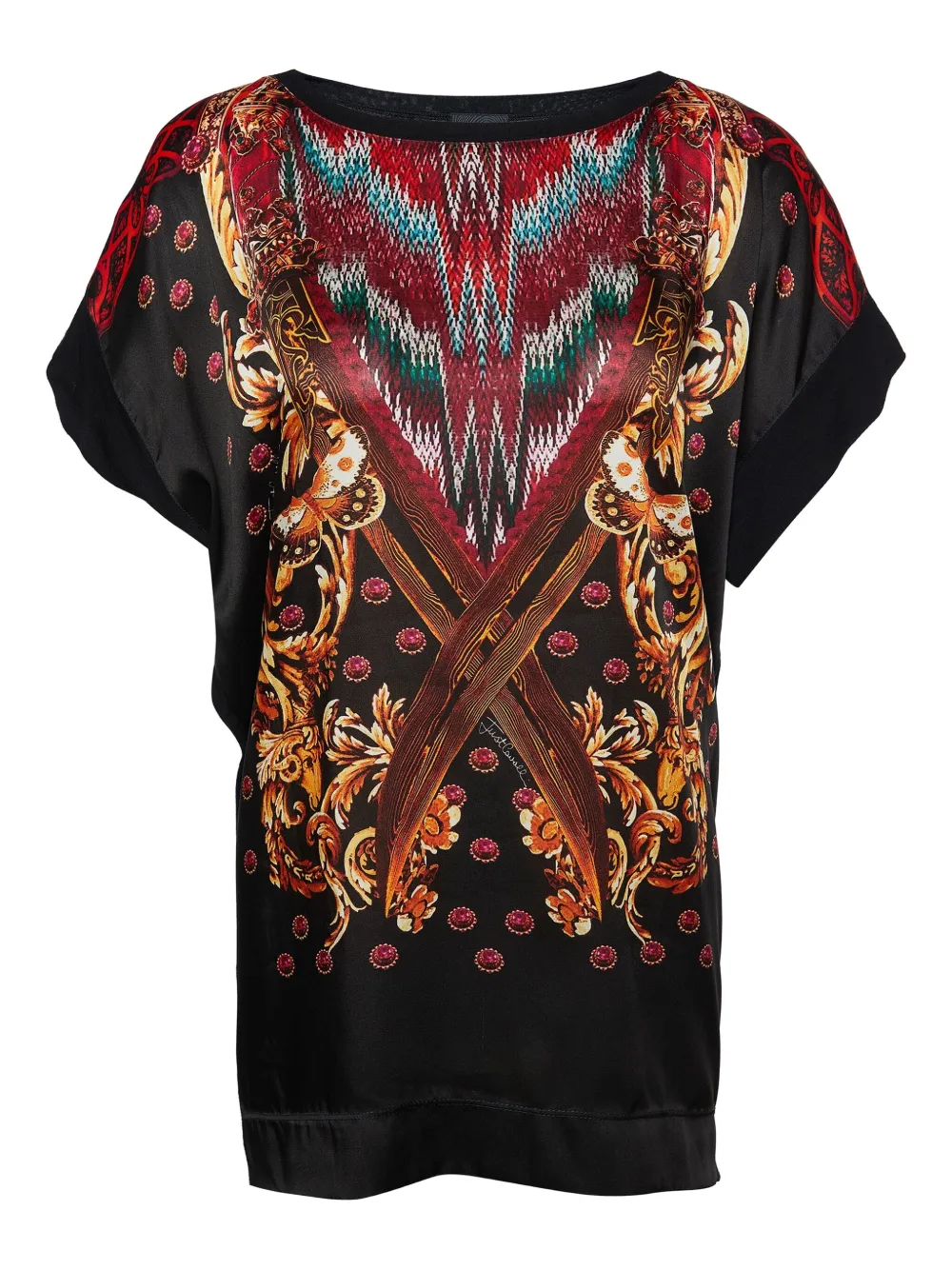 Just Cavalli Vintage プレオウンド トップ - ブラック Just Cavalli Vintage プレオウンド トップ - ブラック