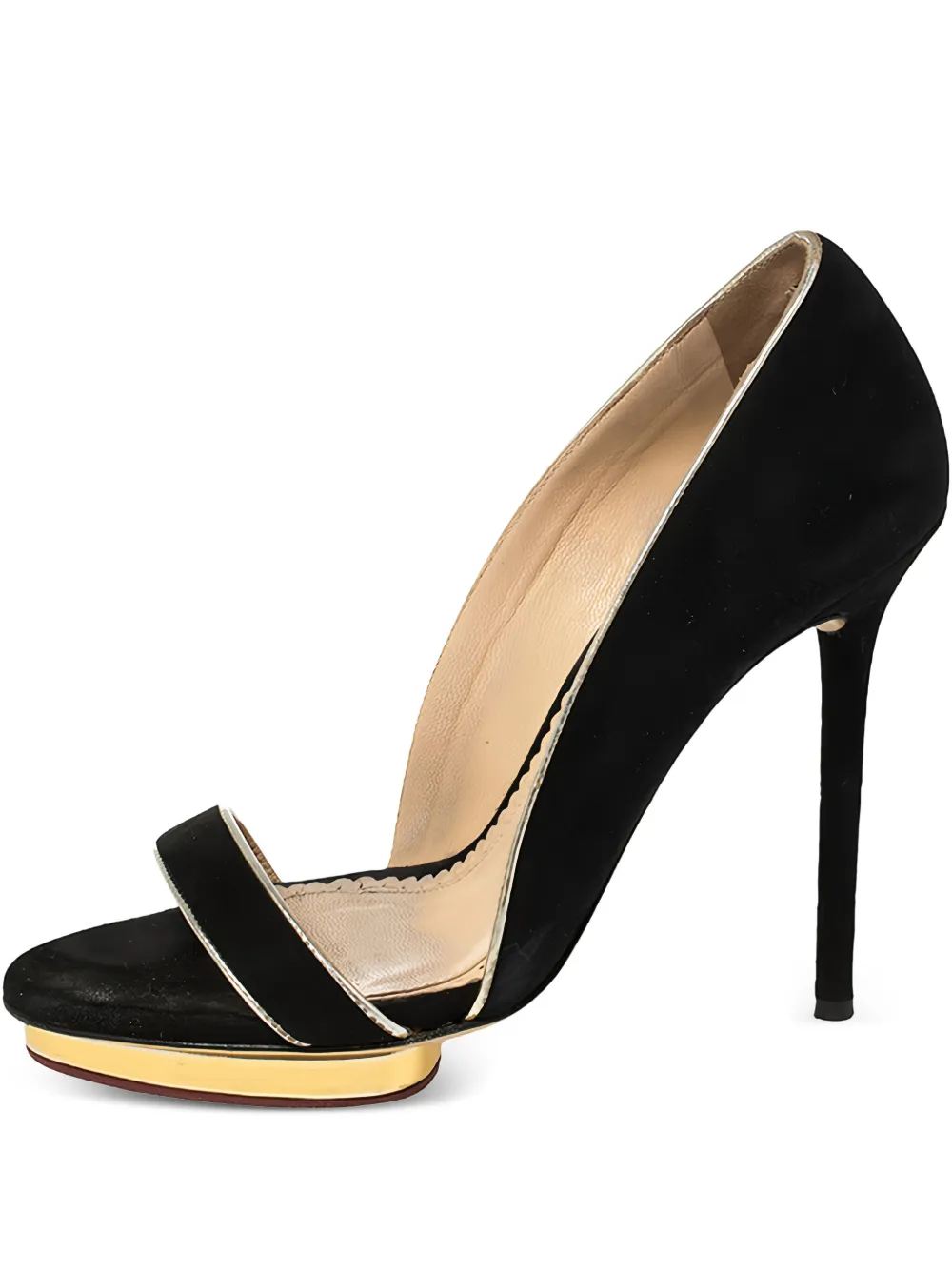 Pre-owned Charlotte Olympia  115mm Christine Sandals