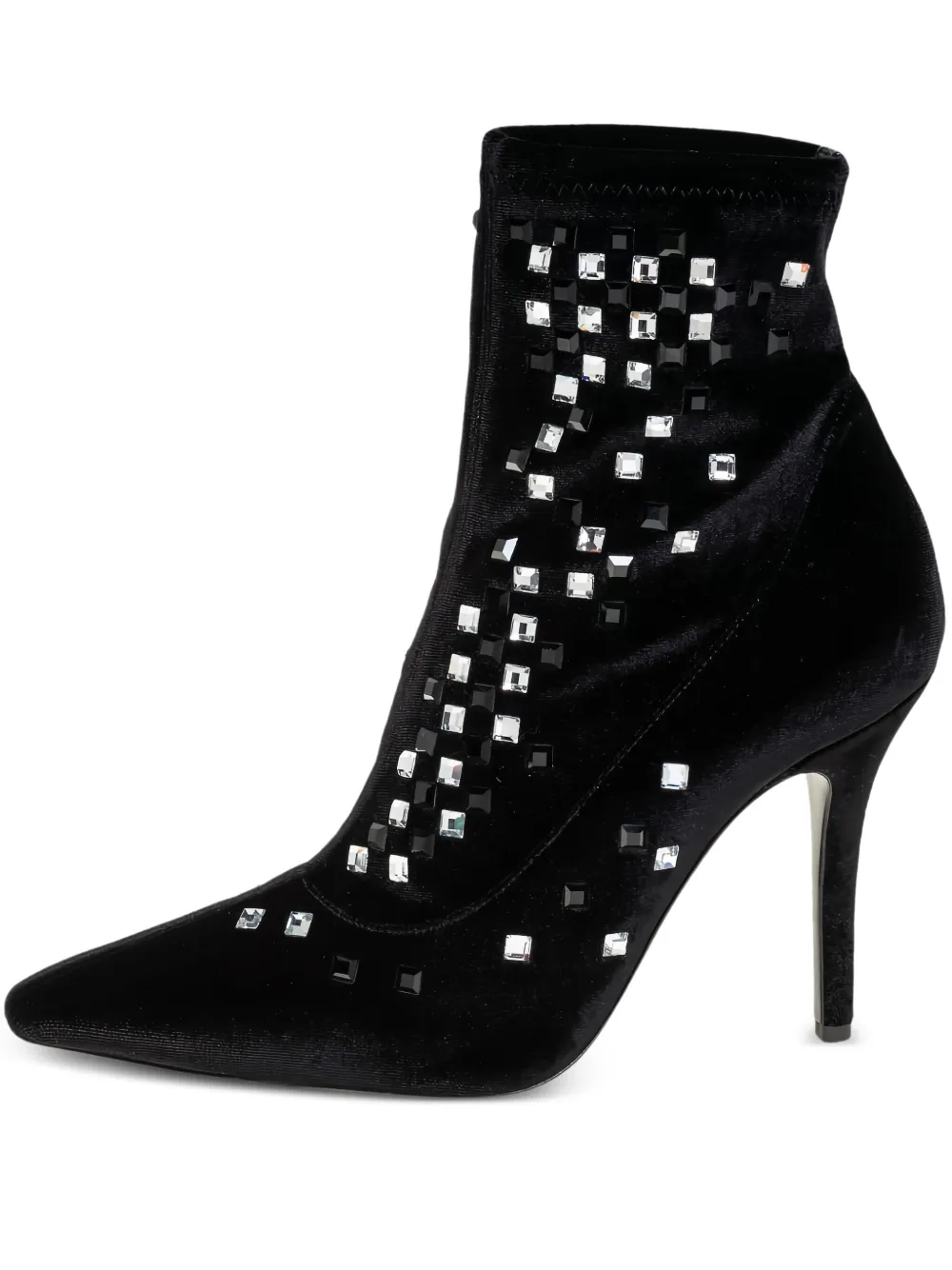 105mm crystal-embellished ankle boots