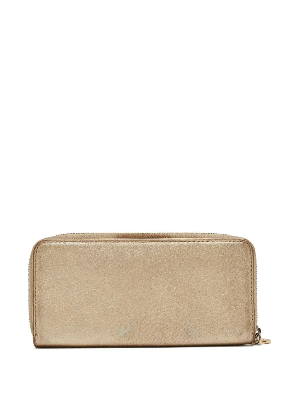 Michael Kors Vintage pre-owned Leather zip-around Wallet | Gold