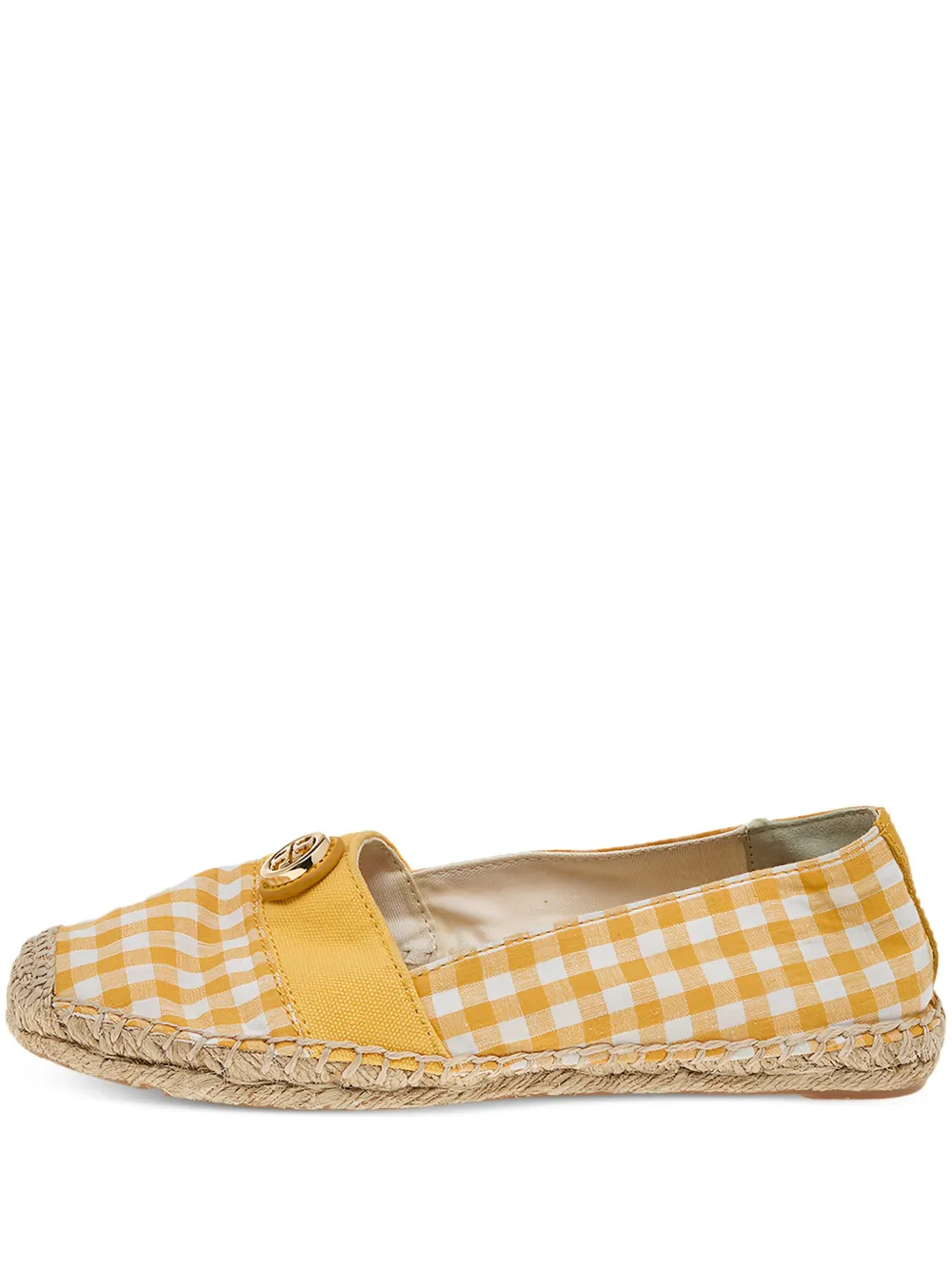 Tory Burch pre-owned checked espadrilles | Yellow | Image 1