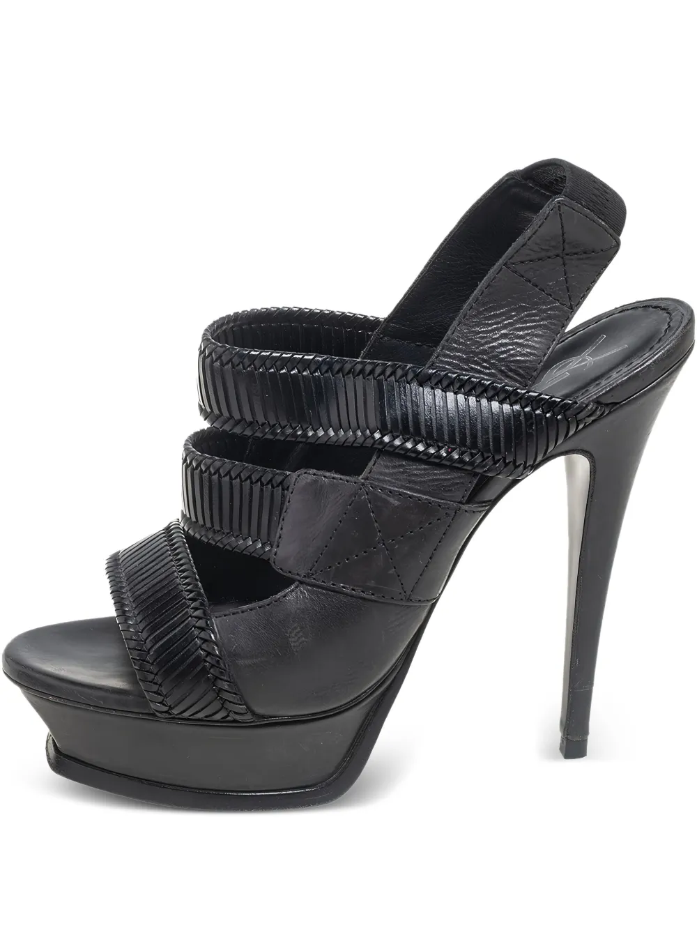 135mm leather platform sandals