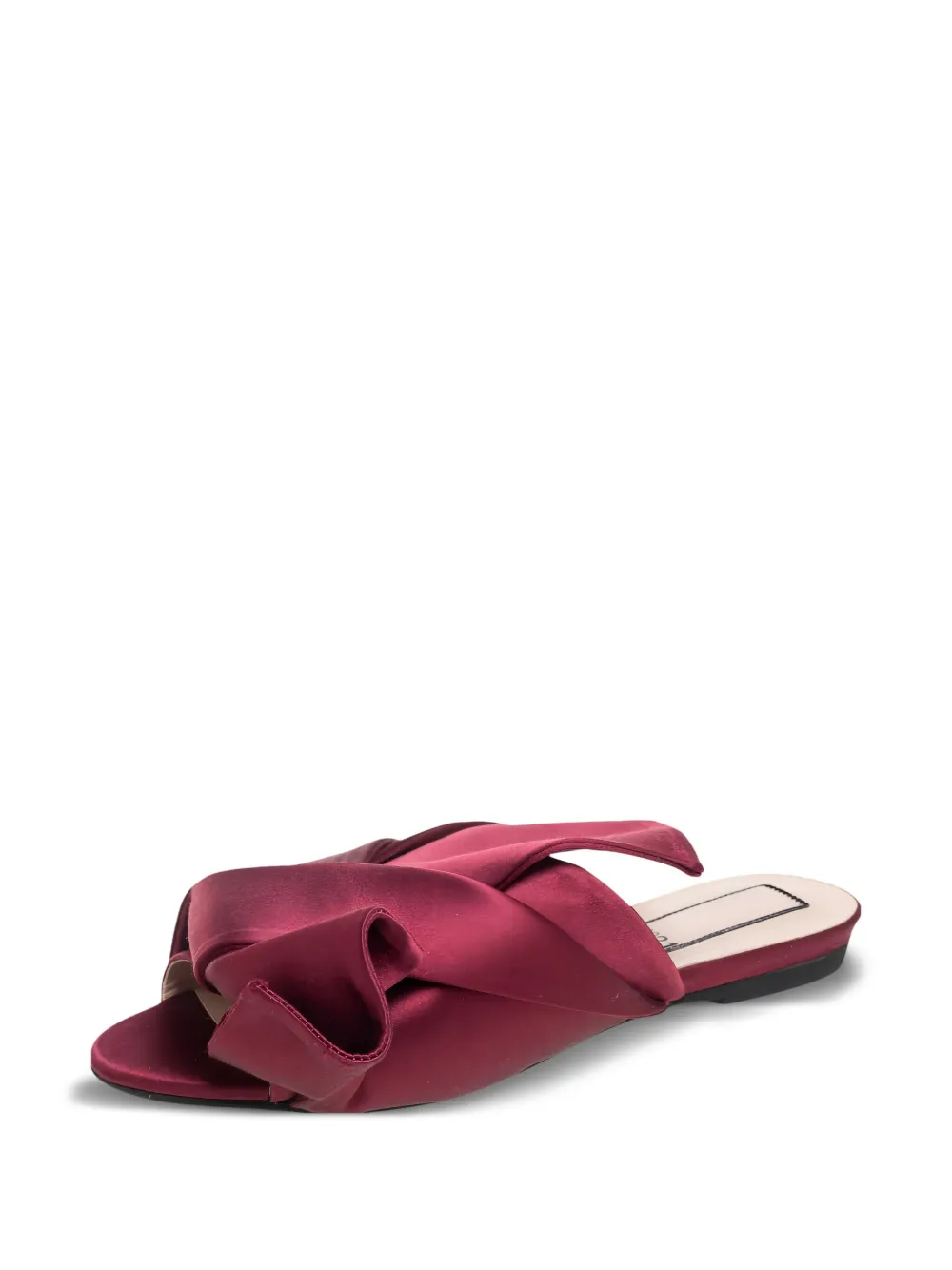 Nº21 Pre-owned gedraaide satijnen sandalen - Rood