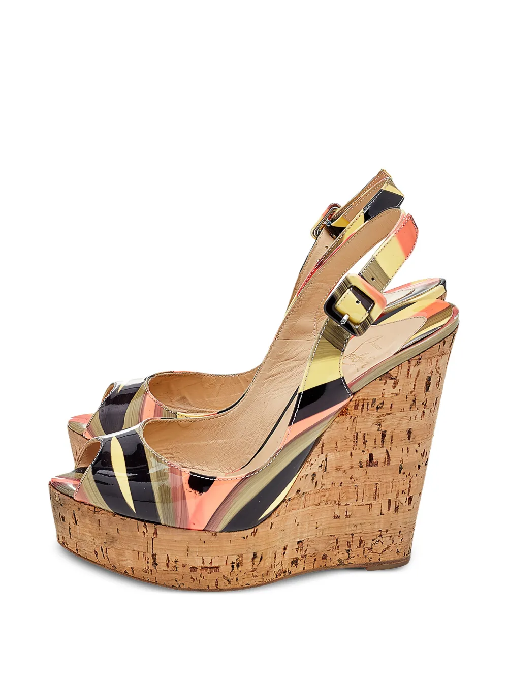Christian Louboutin Pre-Owned 140 mm Une Plume sandalen - Zwart