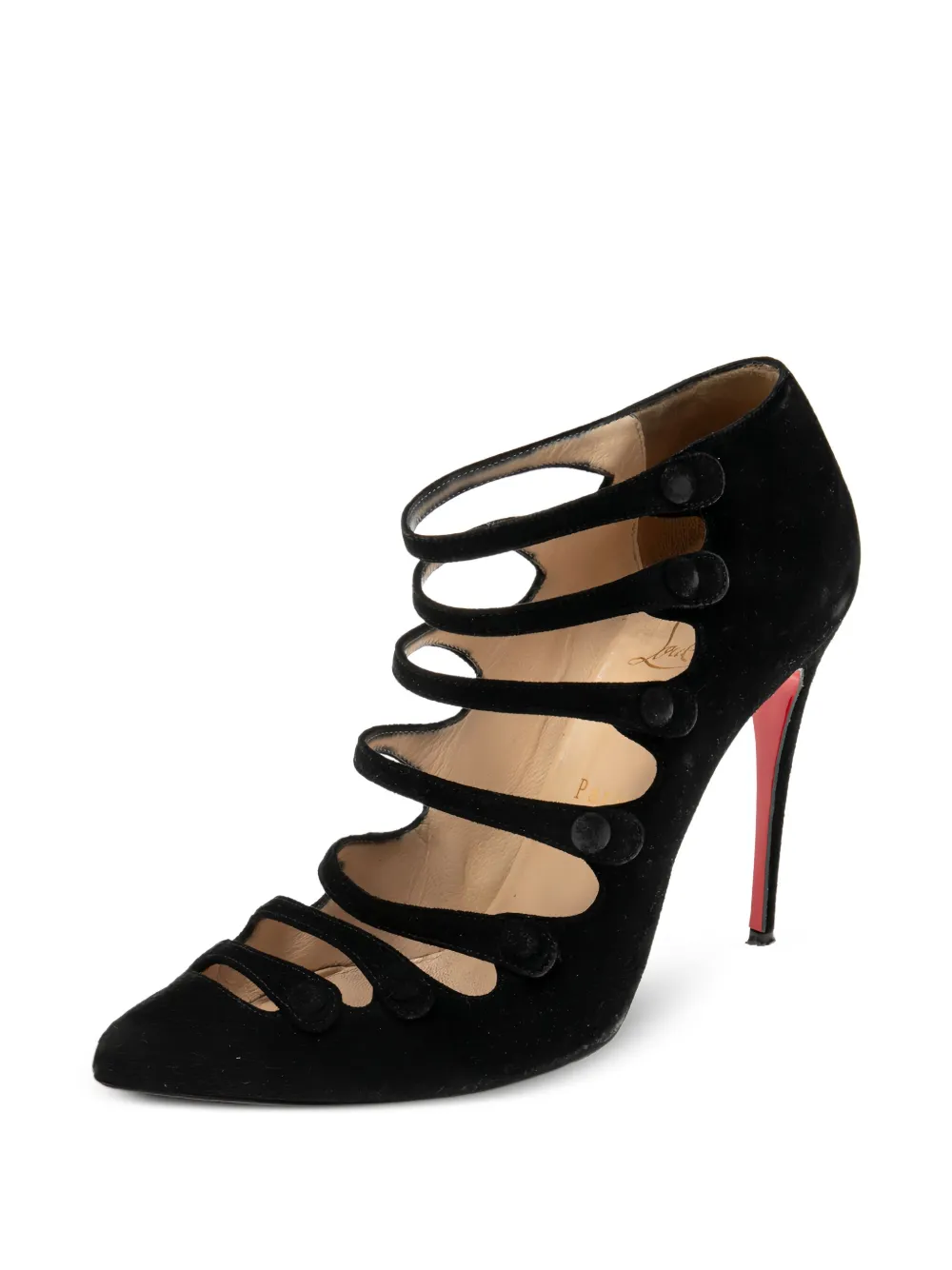 Christian Louboutin Pre-Owned 105 mm Viennana suède pumps - Zwart