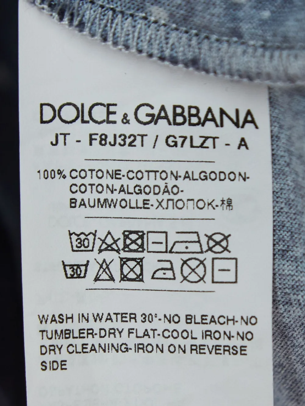 Pre-owned Dolce & Gabbana Space-print T-shirt In Black