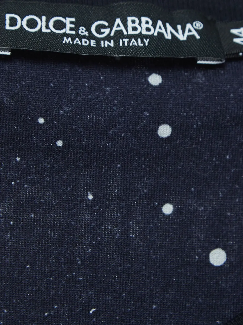 Pre-owned Dolce & Gabbana Space-print T-shirt In Black