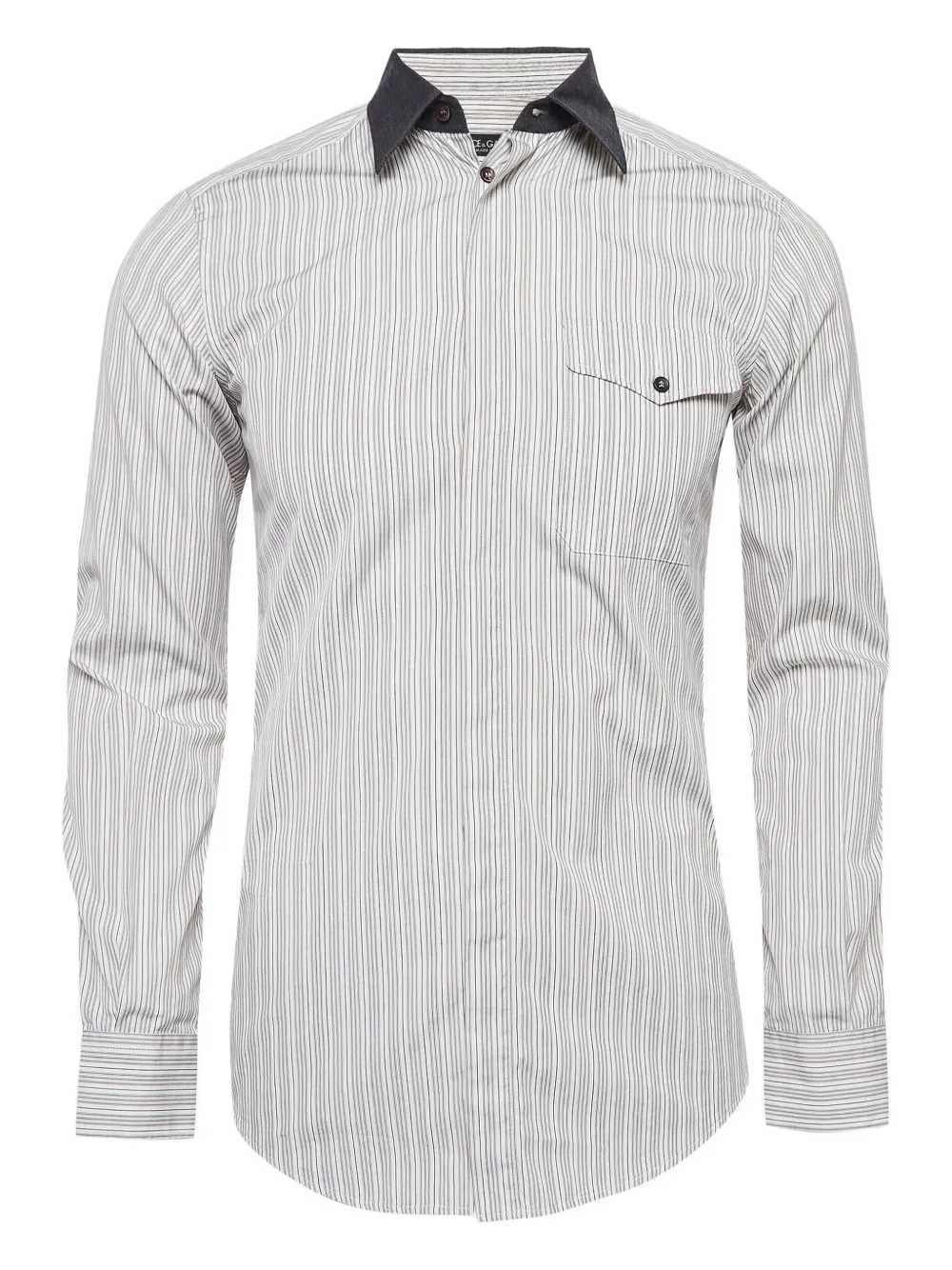 Dolce & Gabbana Pre-Owned camisa con cuello a rayas 2023 | blanco | Image 1