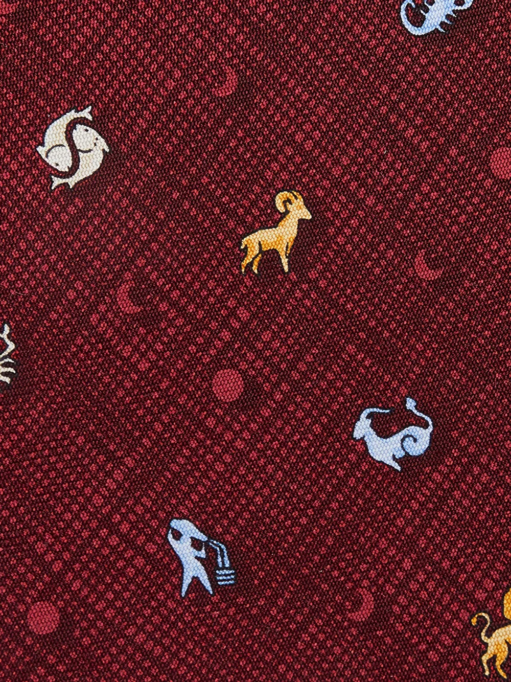  Dunhill Corbata Zodiac Pre-owned - Rojo 