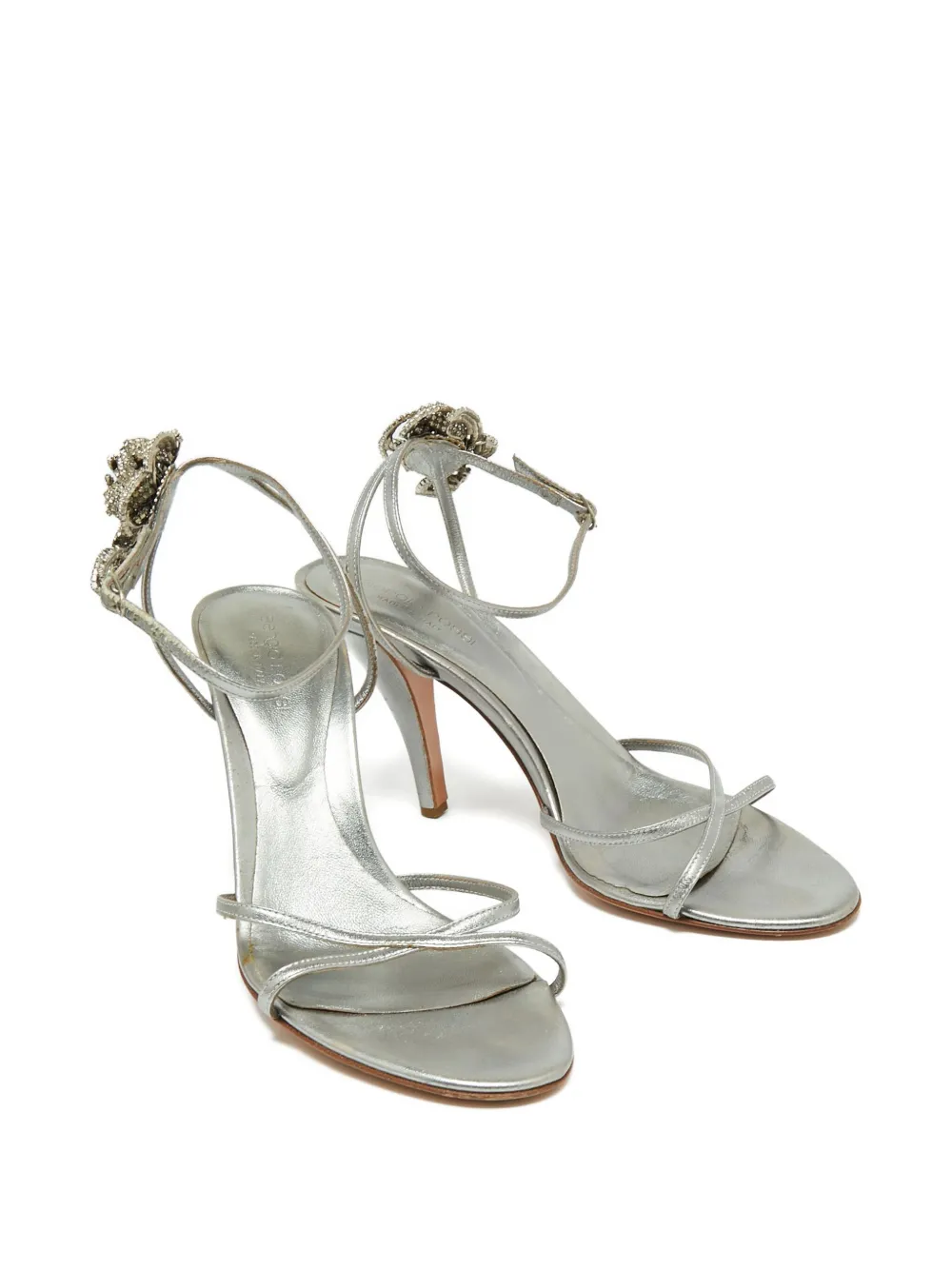 Sergio Rossi Vintage pre-owned 90mm crystal-embellishment sandals | Image 2