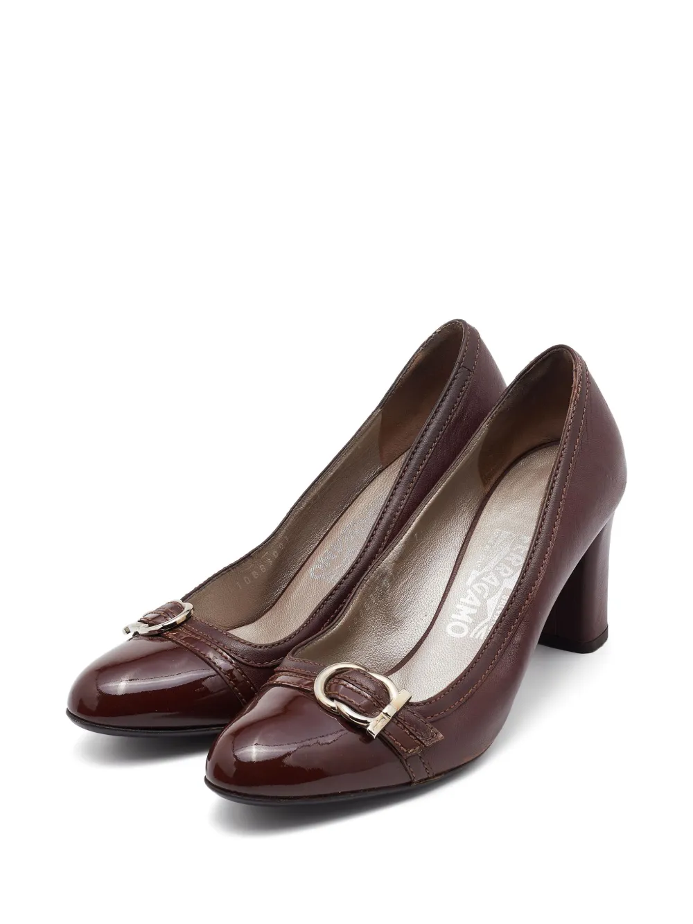 Ferragamo Pre-Owned 75mm Gancini-buckle pumps | Image 2