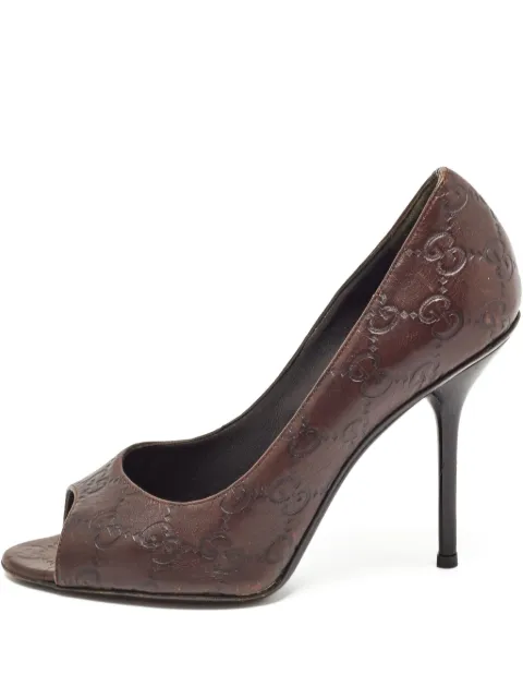 Gucci Pre-Owned 100mm Guccissima pumps